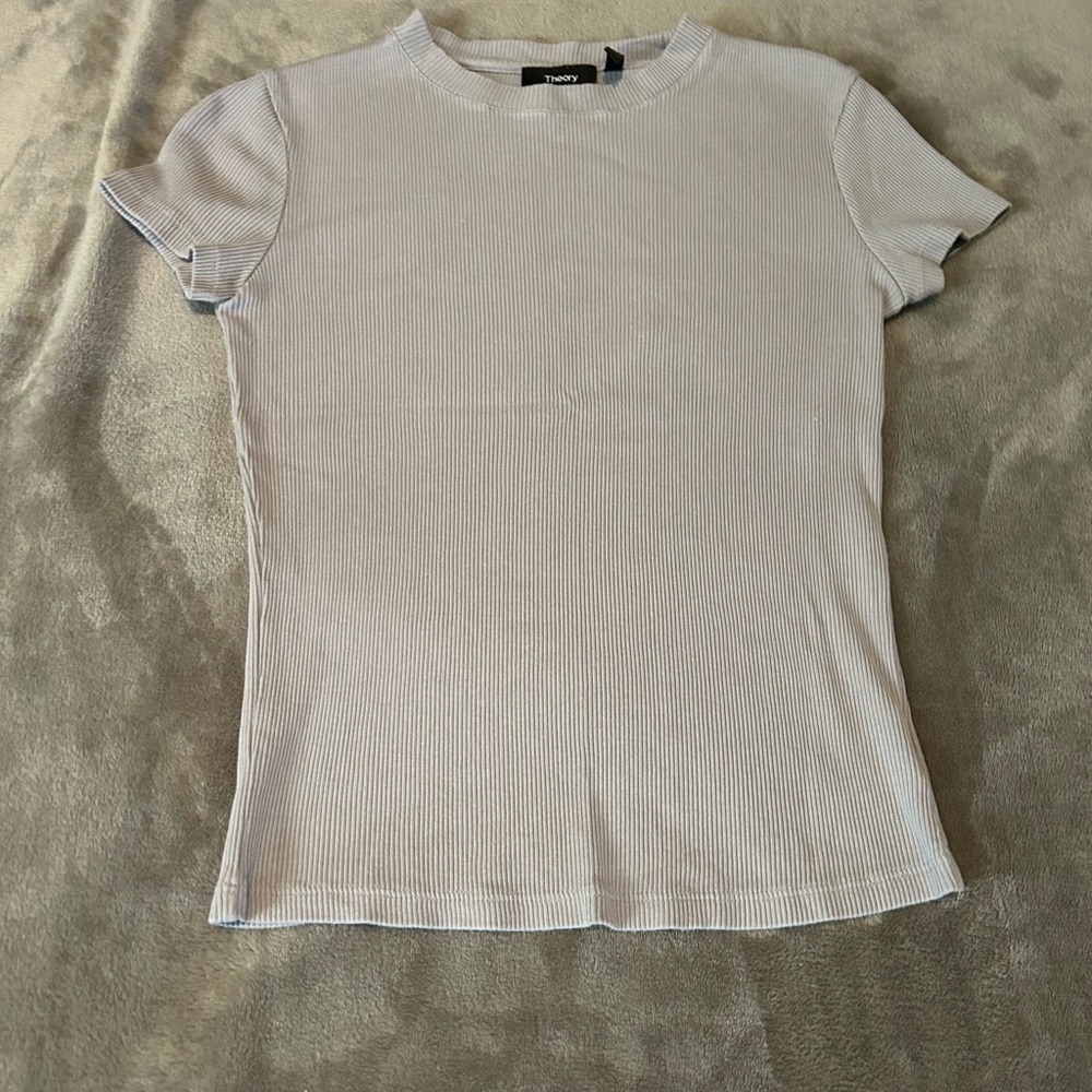 Theory | Tiny Tee in Ribbed Cotton